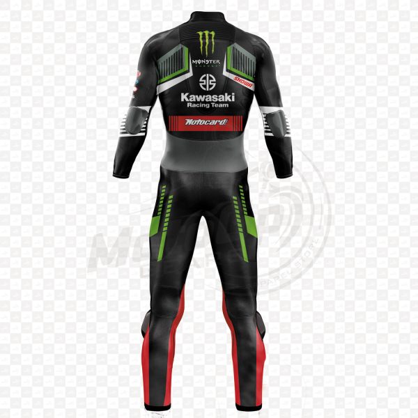 Kawasaki Leon Haslam 2019 Cowhide Leather One or Two Piece Motorcycle Suit – view 2