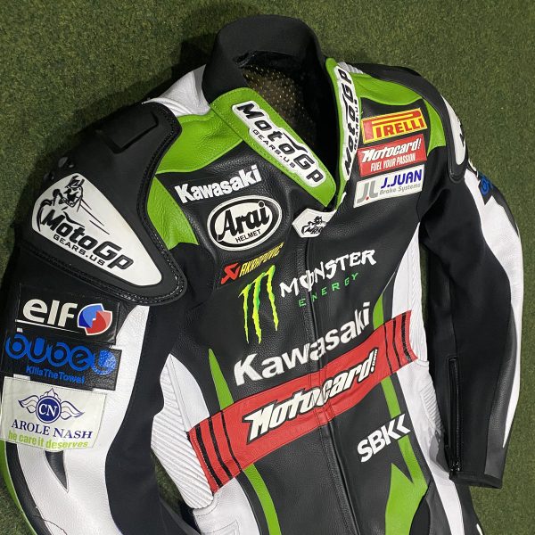Kawasaki Jonathan Rea 2017 Genuine Leather Racing Suit – view 2