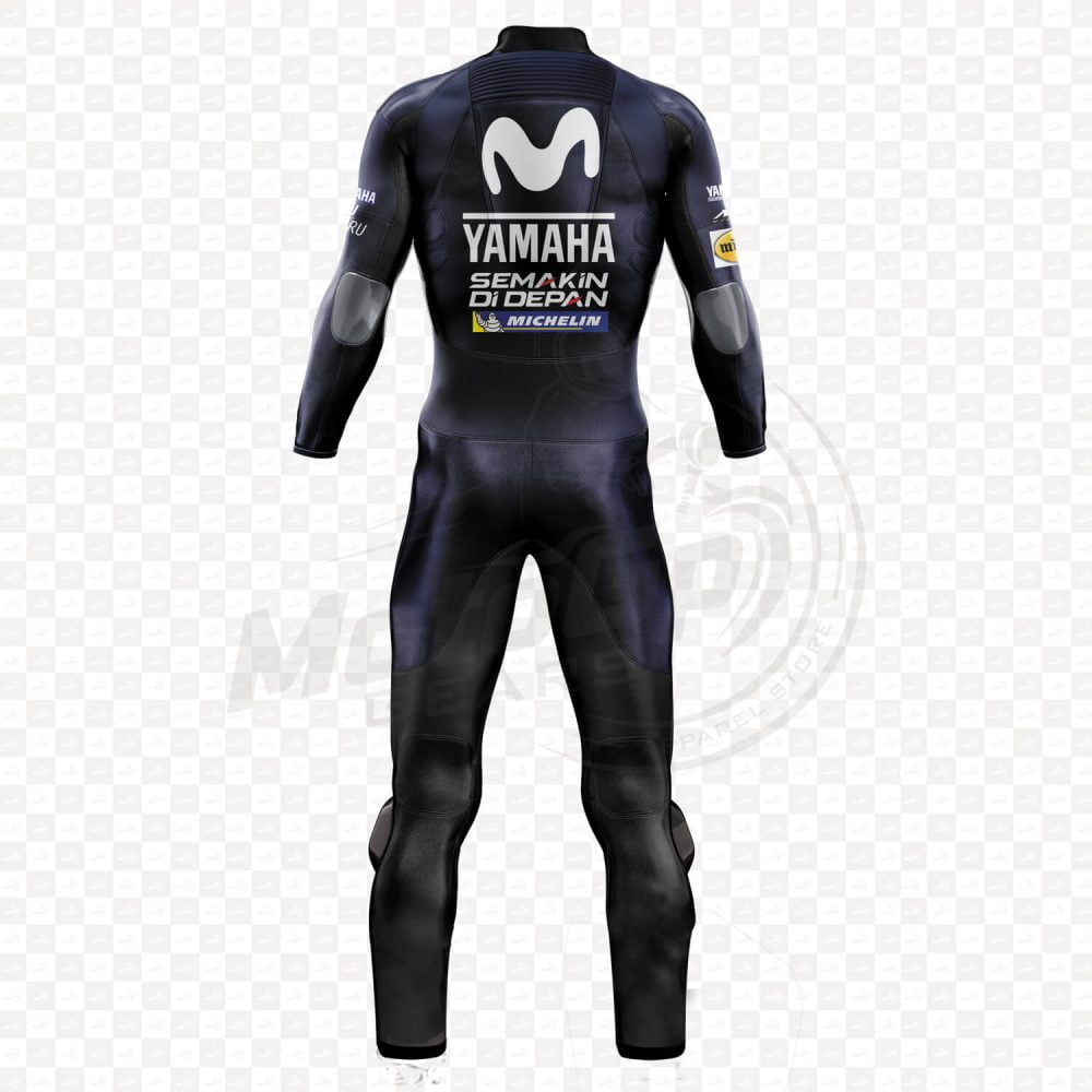 Yamaha Maverick Vinales Genuine leather Motorcycle Suit MotoGP Suit MotoGP Gears
