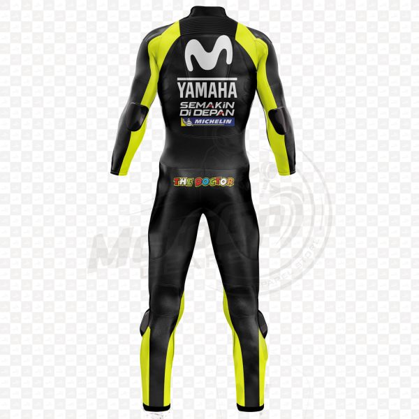 Yamaha Valentino Rossi 2018 Motorcycle Black Leather Suit – view 2