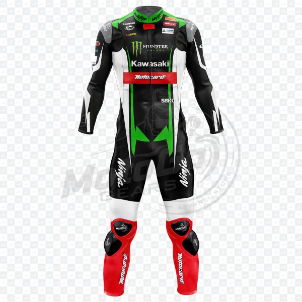 Kawasaki Tom Sykes 2017 Genuine leather Biker Suit