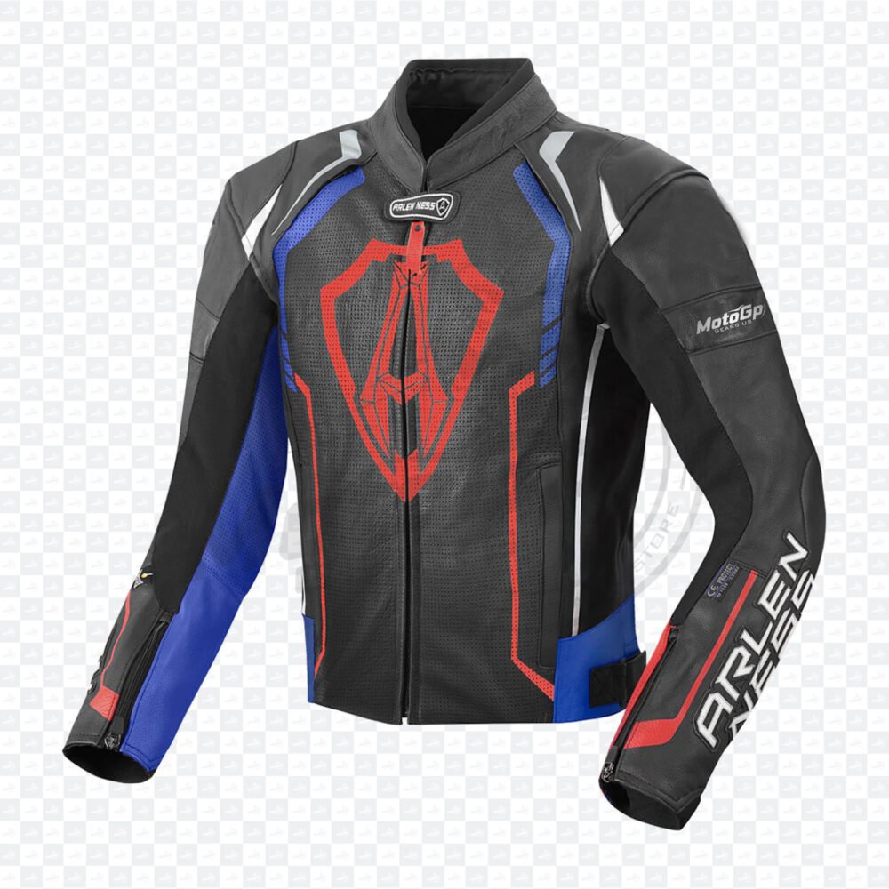" Arlen Ness Track Motorcycle Leather Jacket - MotoGP Gears