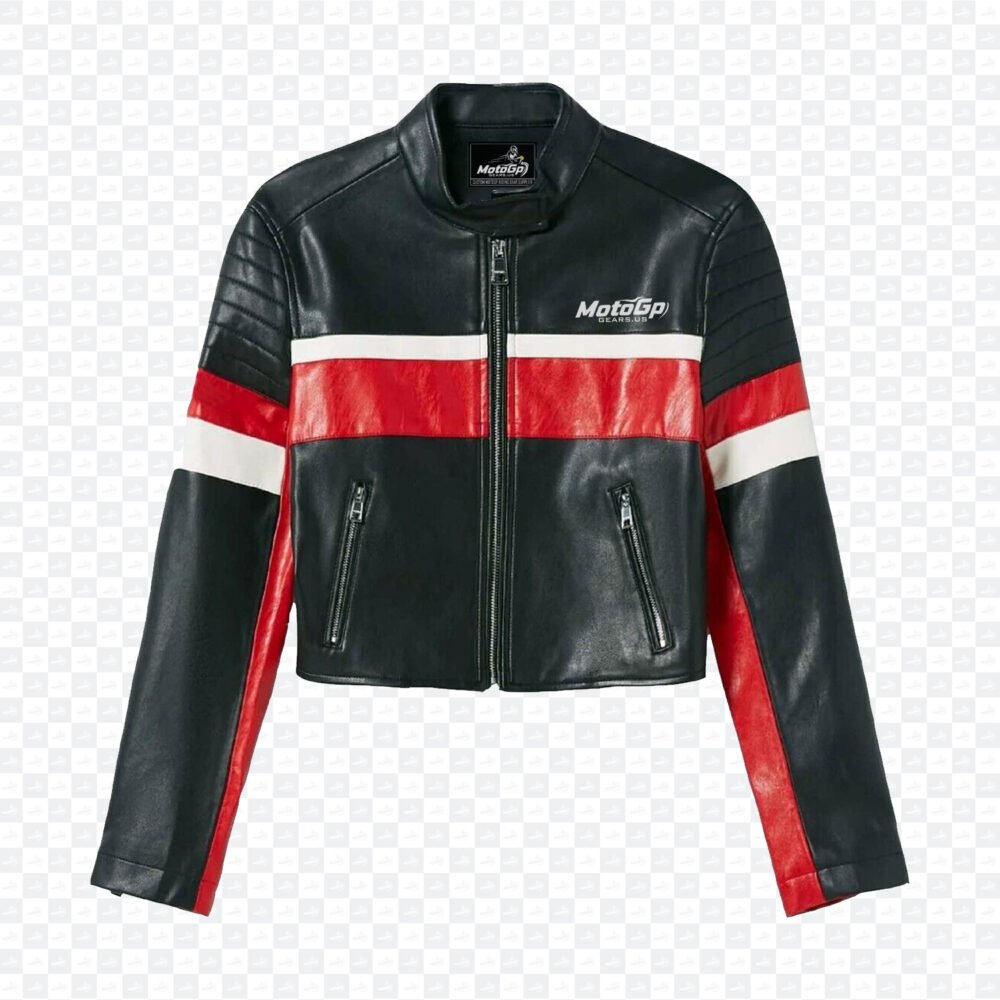 Semi Motorcycle Womens Handmade Leather jacket Motorcycle Leather Jacket MotoGP Gears