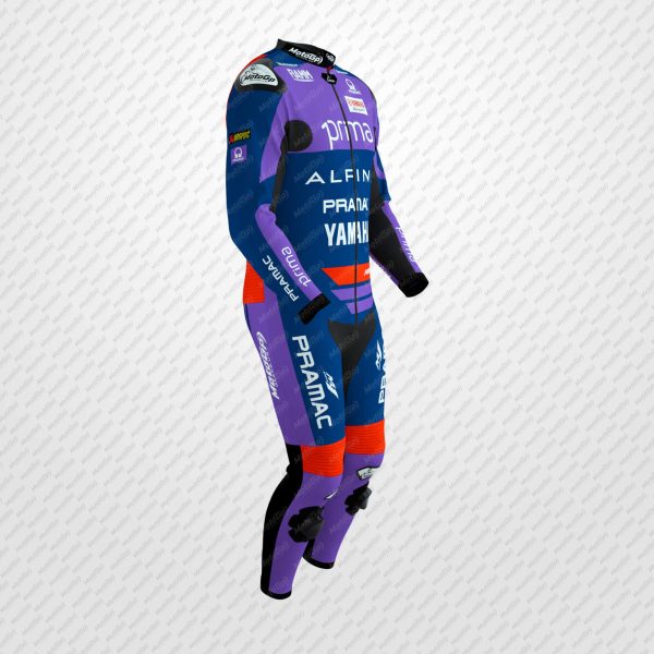 Miguel Oliveira 2025 Yamaha Pramac Motorcycle Racing Suit – view 2