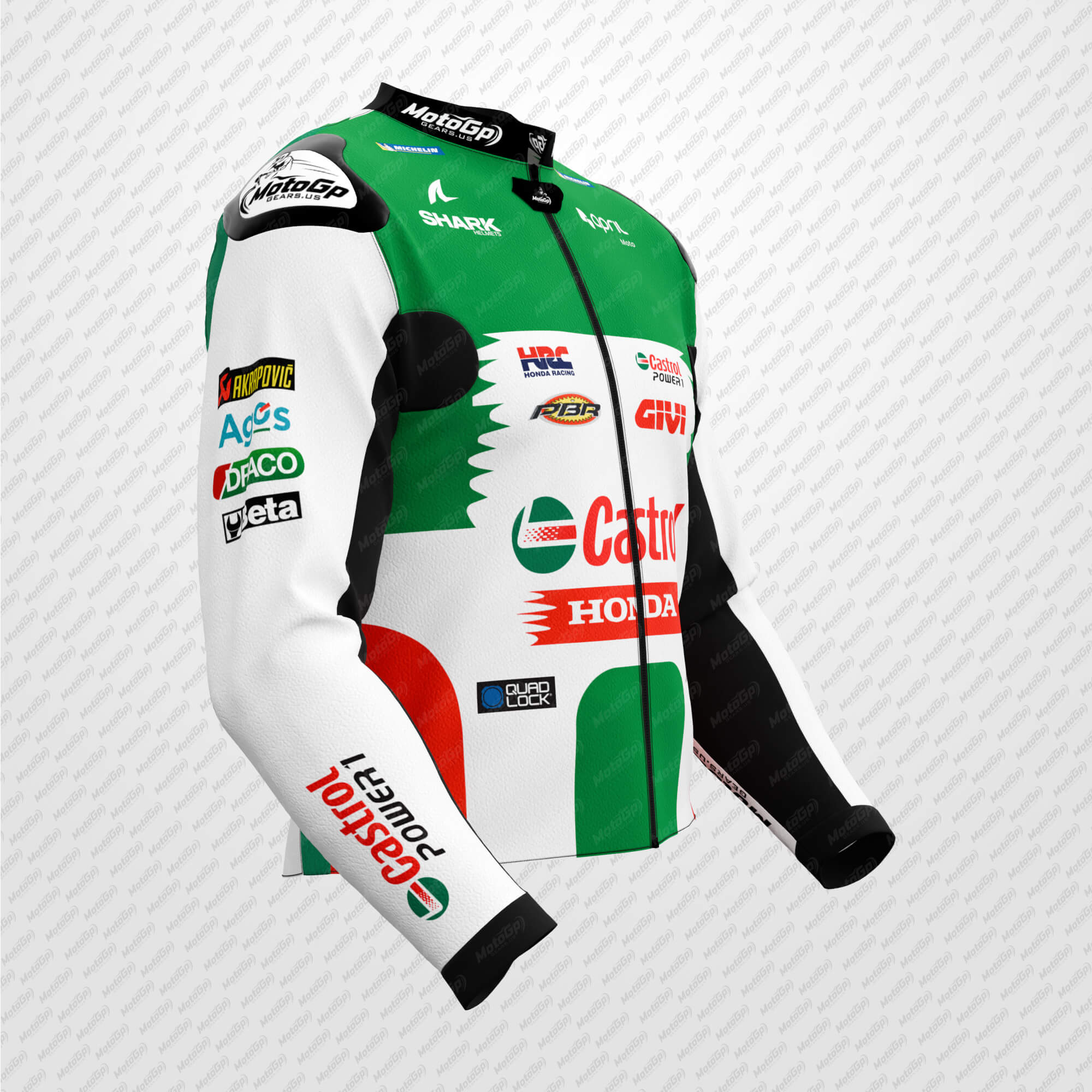 Shop Johann Zarco Castrol Honda Motogp Leather Jacket