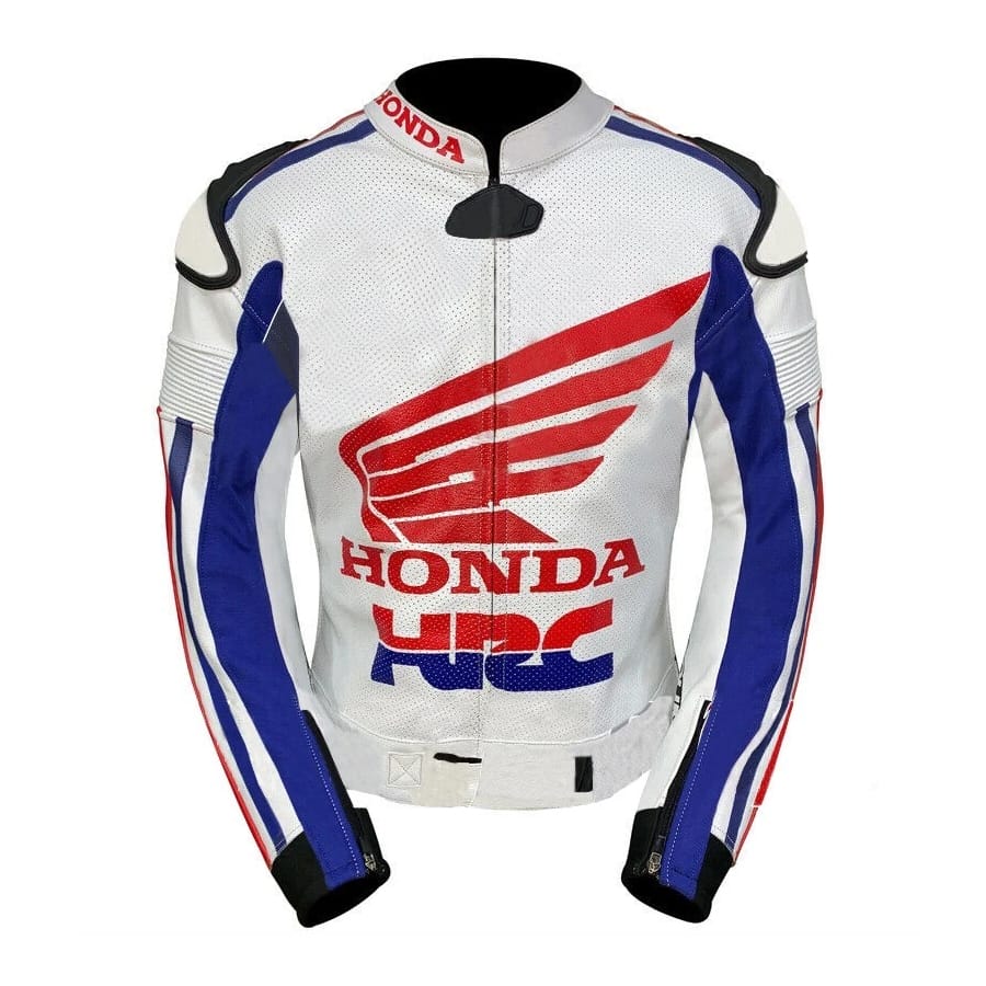 Moto Racing Jacket Honda HRC CE-Armored Men’s Leather Biker Jacket » MOTOGP GEARS