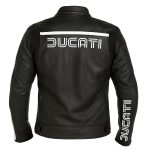 Ducati 80s Men’s Reinforced Stitching Leather Bike Jacket – view 2