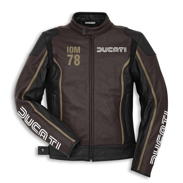 Ducati Grey Black Motorcycle Racing Jackets