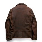 Bison Leather Motorcycle Racing Jacket – Full-Grain CE Armor – Wool Plaid Liner – view 2