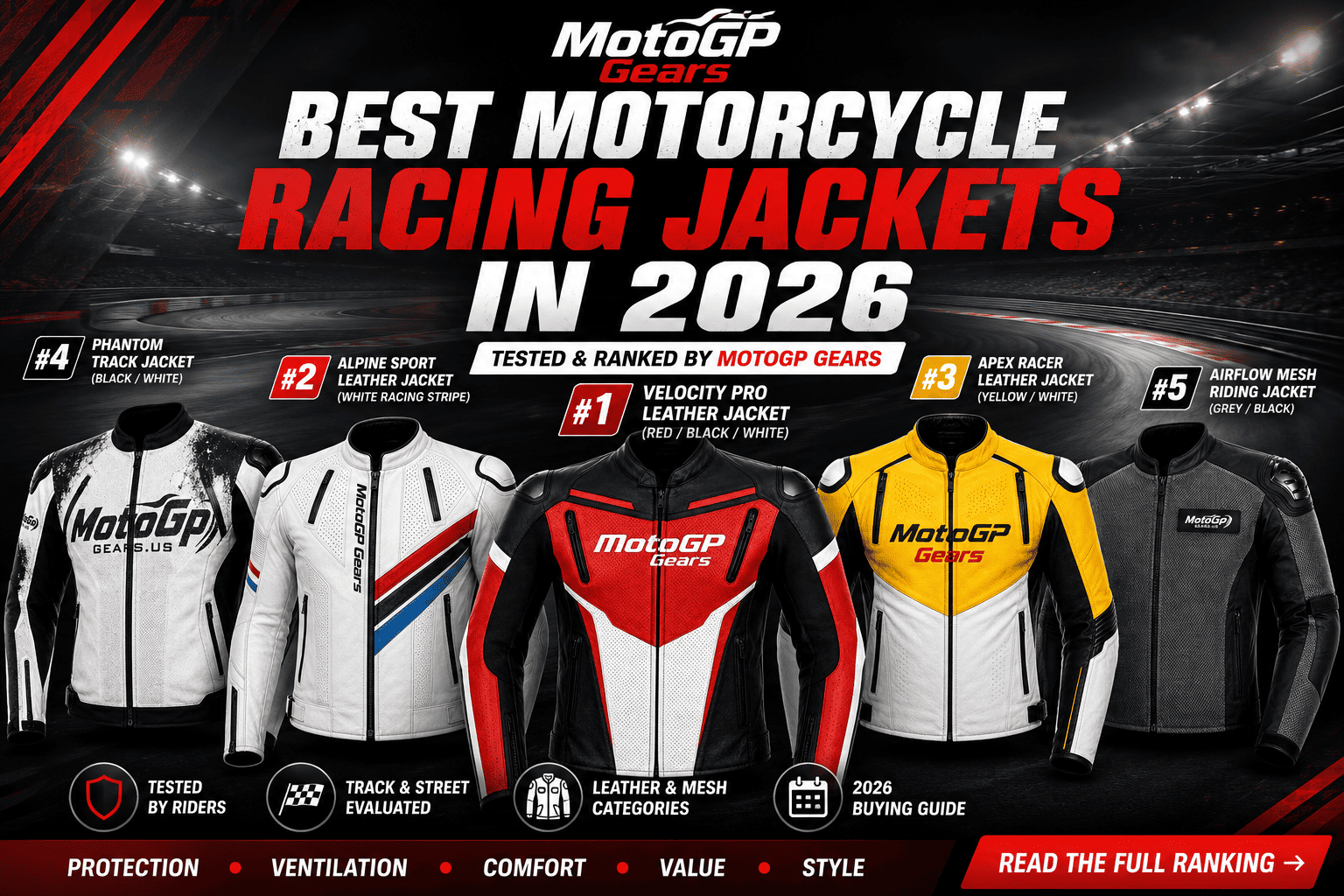 Best Racing Jacket MOTOGP GEARS Best Motorcycle Racing Jackets in 2026: Tested & Ranked by ...