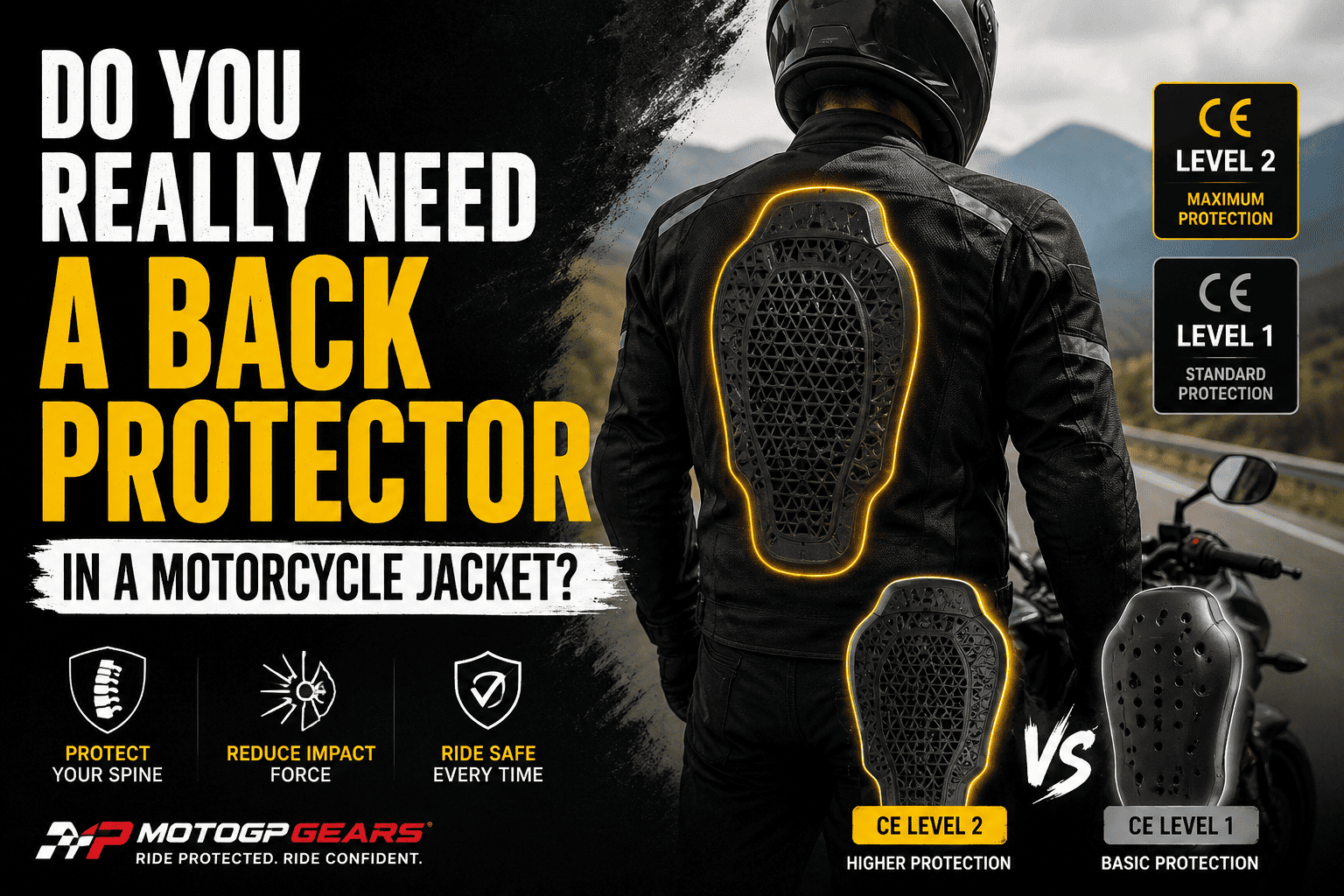 MOTOGP GEARS Do You Really Need a Back Protector in a Motorcycle Jacket?